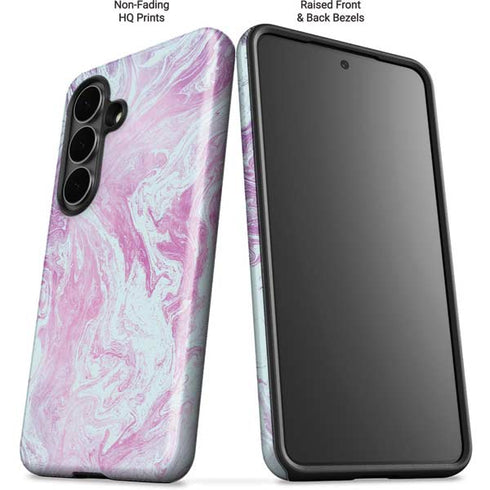 Blue and Purple Marble Galaxy S26 Impact Case