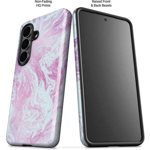 Blue and Purple Marble Galaxy S26 Plus Impact Case
