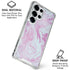 Blue and Purple Marble Galaxy S26 Ultra Clear Case