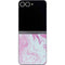 Blue and Purple Marble Galaxy Z Flip6 Skin