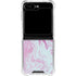 Blue and Purple Marble Galaxy Z Flip6 Clear Case