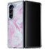Blue and Purple Marble Galaxy Z Fold5 5G Clear Case