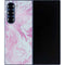 Blue and Purple Marble Galaxy Z Fold6 Skin