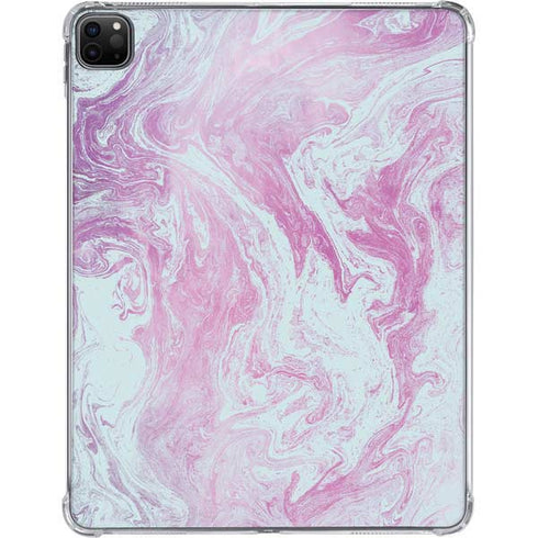 Blue and Purple Marble iPad Pro 11in (2024) Clear Case