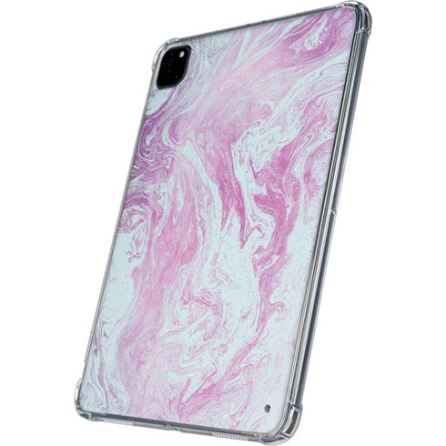 Blue and Purple Marble iPad Pro 11in (2024) Clear Case