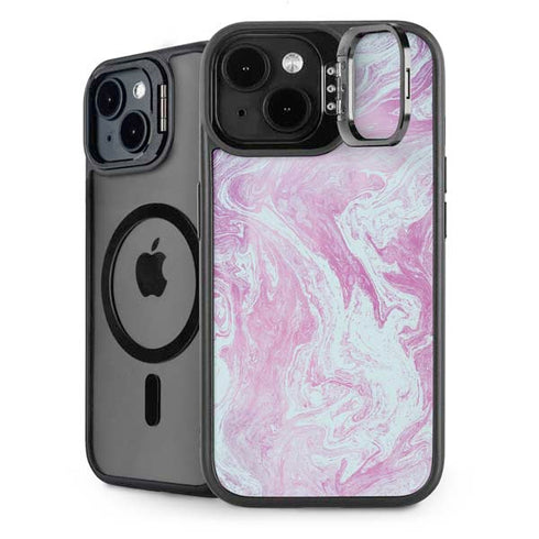 Blue and Purple Marble iPhone 14 Plus Kickstand Case