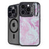 Blue and Purple Marble iPhone 14 Pro Kickstand Case