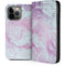 Blue and Purple Marble iPhone 14 Pro Max Folio Case