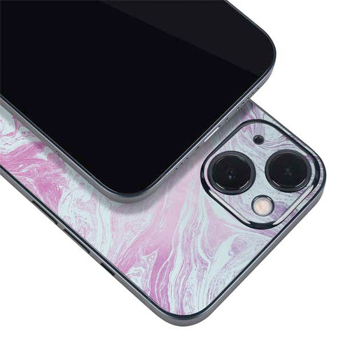 Blue and Purple Marble iPhone Skins