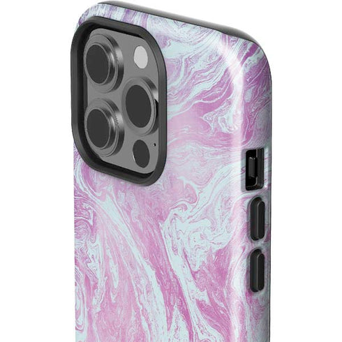 Blue and Purple Marble iPhone 15 Pro Impact Case