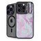Blue and Purple Marble iPhone 15 Pro Kickstand Case