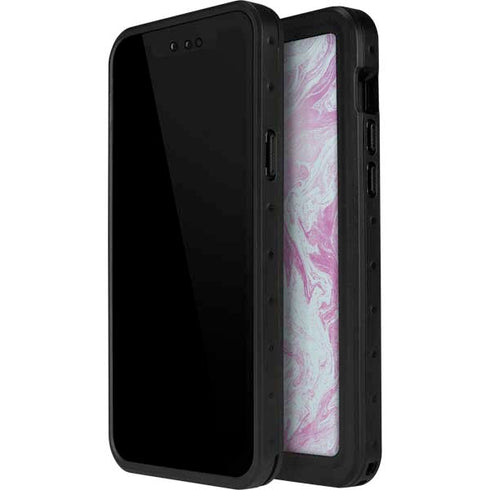 Blue and Purple Marble iPhone 15 Pro Waterproof Case
