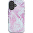 Blue and Purple Marble iPhone 16 Impact Case