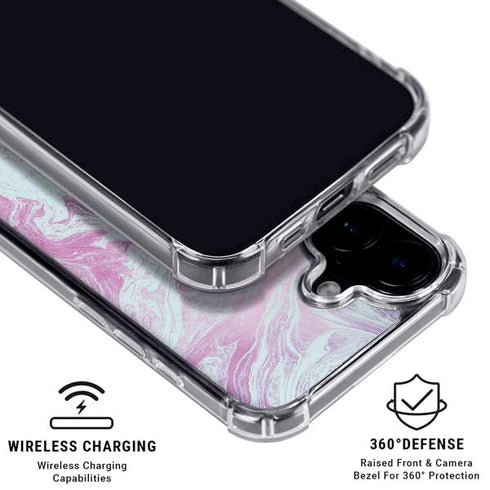 Blue and Purple Marble iPhone 16 MagSafe Case