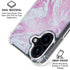 Blue and Purple Marble iPhone 16 Plus Clear Case