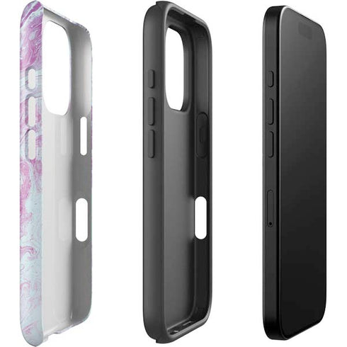 Blue and Purple Marble iPhone 16 Pro Impact Case
