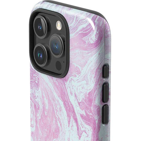 Blue and Purple Marble iPhone 16 Pro Max Impact Case