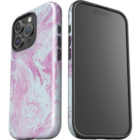 Blue and Purple Marble iPhone 16 Pro Max Impact Case