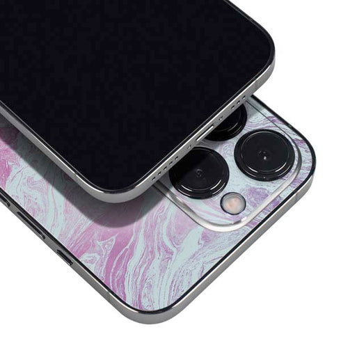 Blue and Purple Marble iPhone 16 Pro Max Skin