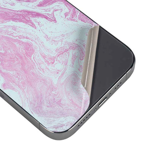 Blue and Purple Marble iPhone 16 Pro Skin