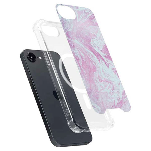 Blue and Purple Marble iPhone 16e MagSafe Case