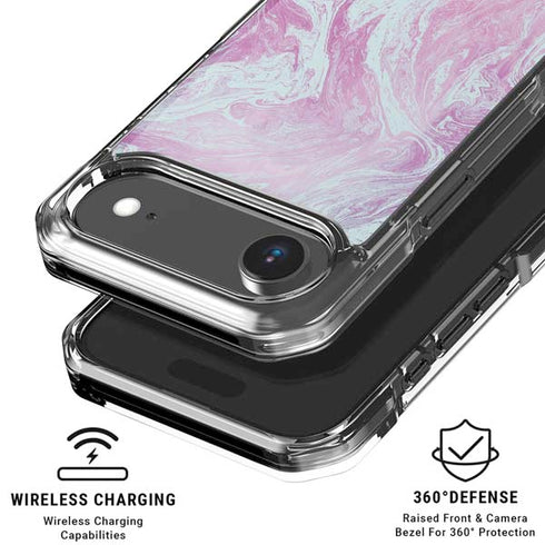 Blue and Purple Marble iPhone 17 Air Clear Case