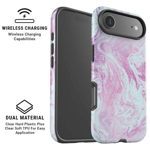 Blue and Purple Marble iPhone 17 Air Magsafe Impact Case