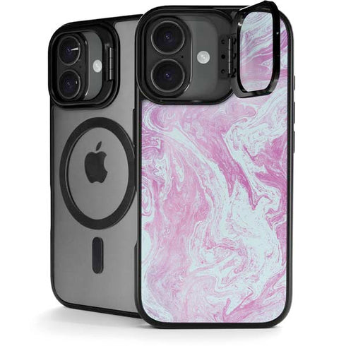 Blue and Purple Marble iPhone 17 Kickstand Case