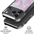 Blue and Purple Marble iPhone 17 Pro Clear Case