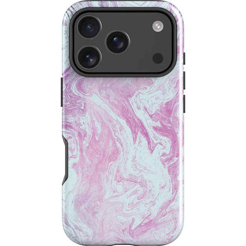 Blue and Purple Marble iPhone 17 Pro Impact Case