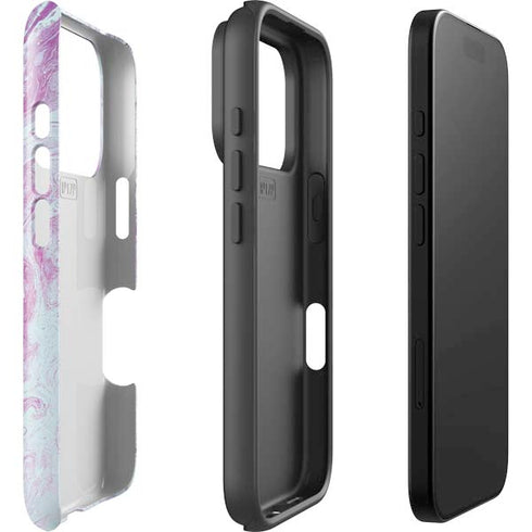 Blue and Purple Marble iPhone 17 Pro Impact Case
