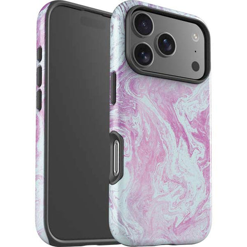 Blue and Purple Marble iPhone 17 Pro Impact Case