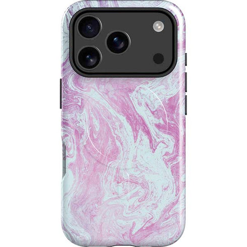 Blue and Purple Marble iPhone 17 Pro Max Magsafe Impact Case