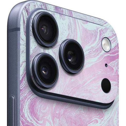 Blue and Purple Marble iPhone 17 Pro Skin