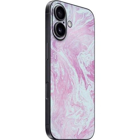 Blue and Purple Marble iPhone 17 Skin