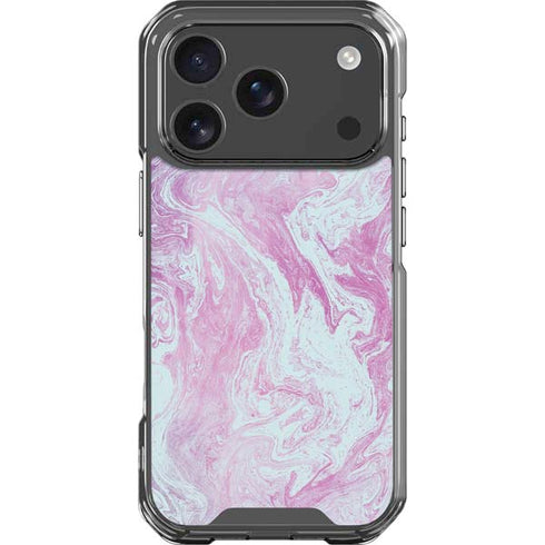 Blue and Purple Marble iPhone 18 Pro Clear Case