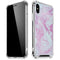 Blue and Purple Marble iPhone X/XS Clear Case
