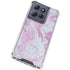 Blue and Purple Marble Moto G 5G (2025) Clear Case