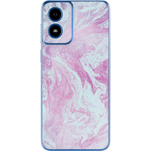 Blue and Purple Marble Moto G Play 4G (2024) Skin