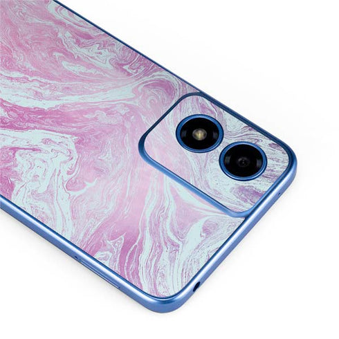 Blue and Purple Marble Moto G Play 4G (2024) Skin