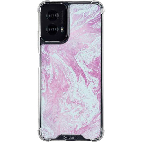 Blue and Purple Marble Moto G Power 5G (2024) Clear Case