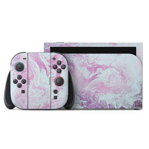 Blue and Purple Marble Nintendo Skins