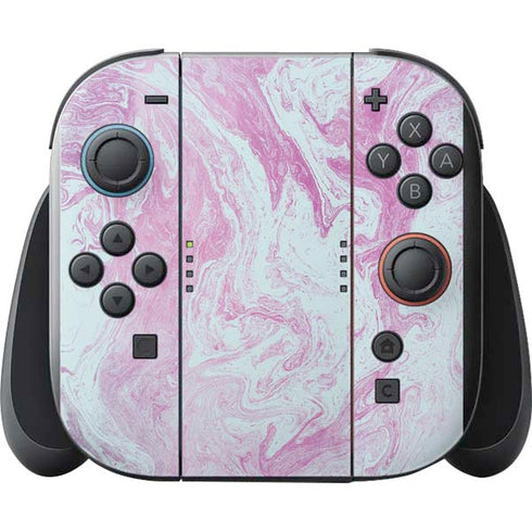 Blue and Purple Marble Nintendo Switch 2 (2025) with Joy-Con Skin