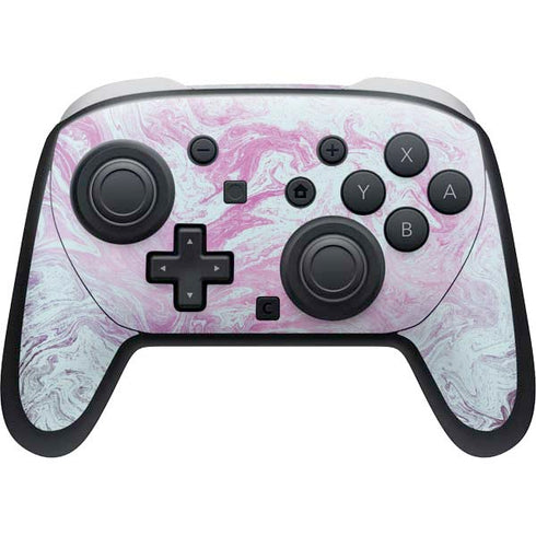 Blue and Purple Marble Nintendo Switch 2 (2025) Pro Controller Skin