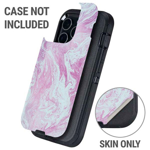 Blue and Purple Marble Otterbox Defender iPhone Skin