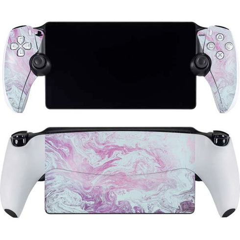 Blue and Purple Marble PlayStation PS5 Skins