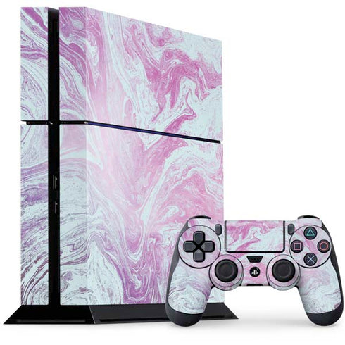 Blue and Purple Marble PlayStation PS4 Skins