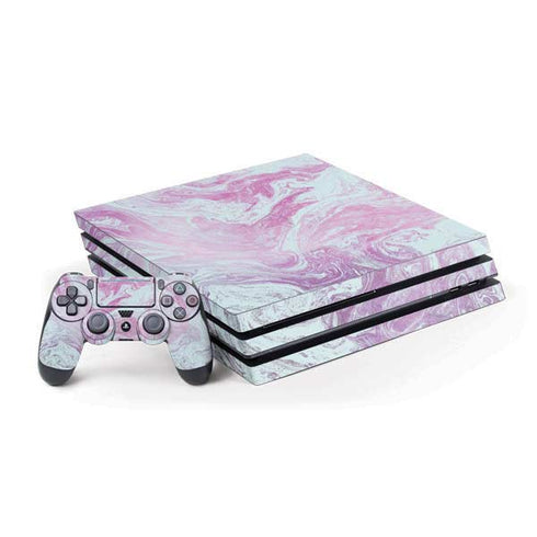 Blue and Purple Marble PlayStation PS4 Skins