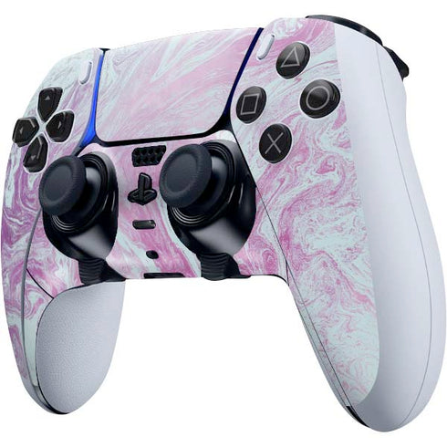 Blue and Purple Marble PS5 DualSense Edge Pro Controller Skin