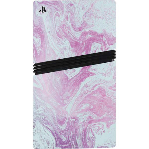 Blue and Purple Marble PS5 Pro Disk Bundle Skin